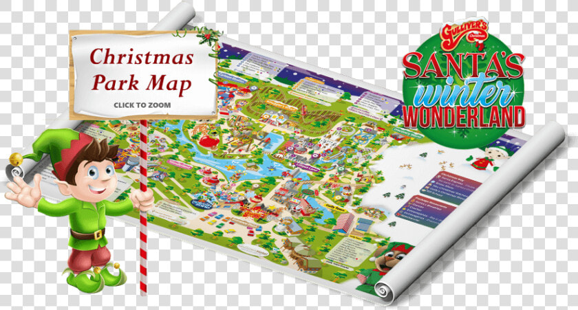 Warrington Christmas Park Map   Christmas Elf  HD Png DownloadTransparent PNG