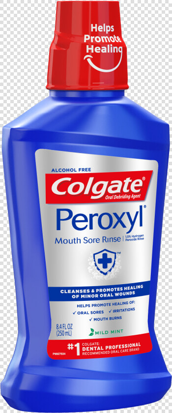 Colgate   Colgate Peroxyl Mouthwash  HD Png DownloadTransparent PNG