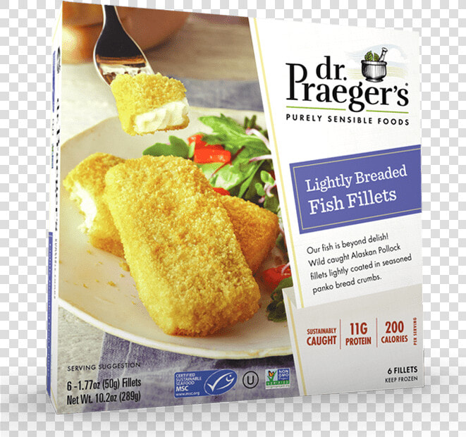 Praeger S Lightly Breaded Fish Fillets Package   Fish Fillet  HD Png DownloadTransparent PNG