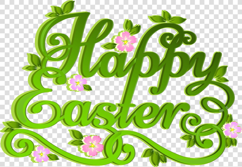 Green Happy Easter Transparent Png Clip Art Image   Happy Easter Png Transparent  Png DownloadTransparent PNG