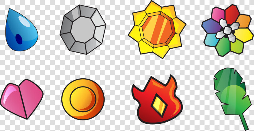 Indigo League Badges   Pokemon Gym Badges Png  Transparent PngTransparent PNG