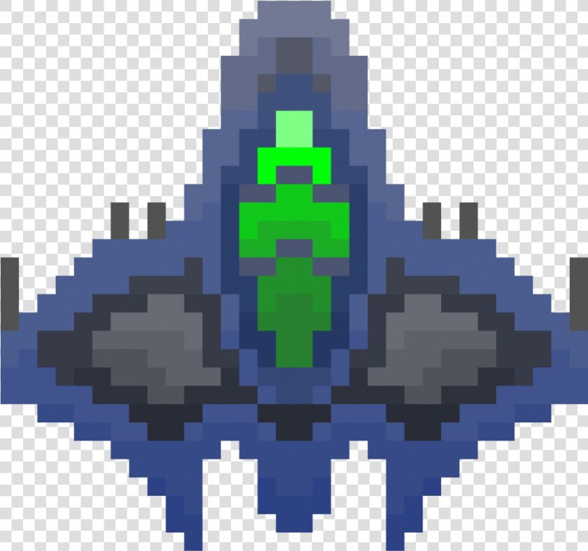 Transparent Pixel Spaceship Png   Pixel Spaceship  Png DownloadTransparent PNG