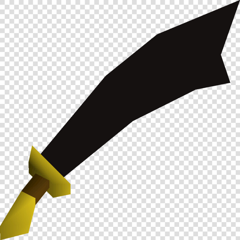 Black  One Of The Best Scimitars In Old School Runescape   Scimitar Runescape  HD Png DownloadTransparent PNG