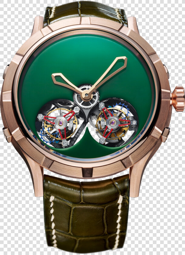 Manufacture Royale Green Watch Tourbillon  HD Png DownloadTransparent PNG