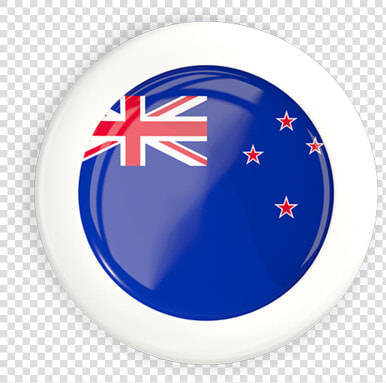 White Framed Round Button   New Zealand Flag  HD Png DownloadTransparent PNG