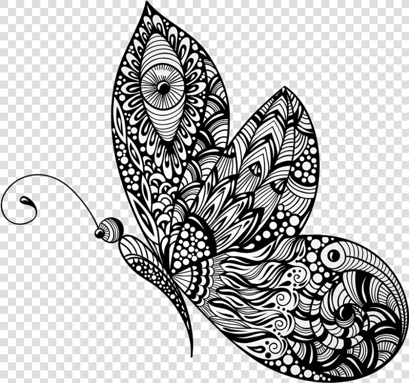 Mariposa butterfly   Black Butter Fly Tatto  HD Png DownloadTransparent PNG