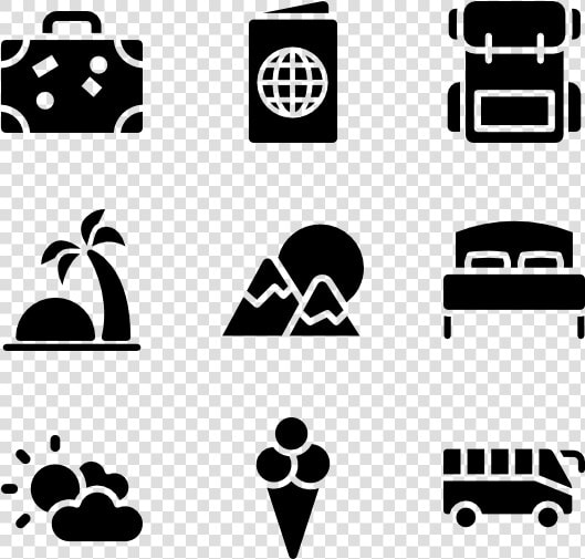 Automotive Decal font black And White line Art icon   Travel Icons Vector Png  Transparent PngTransparent PNG