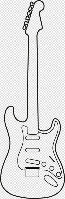 Electric Instruments Guitar Musical String Bass Clipart   Electric Guitar Images Black And White  HD Png DownloadTransparent PNG