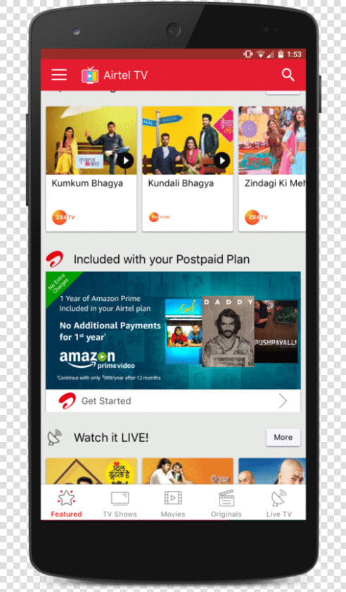 Airtel Amazon Prime   Airtel Tv Amazon Prime  HD Png DownloadTransparent PNG