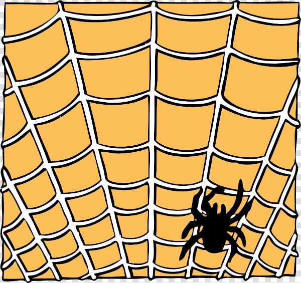 Spider On A Spider Web Svg Clip Arts   Cartoon Animated Spider Web  HD Png DownloadTransparent PNG