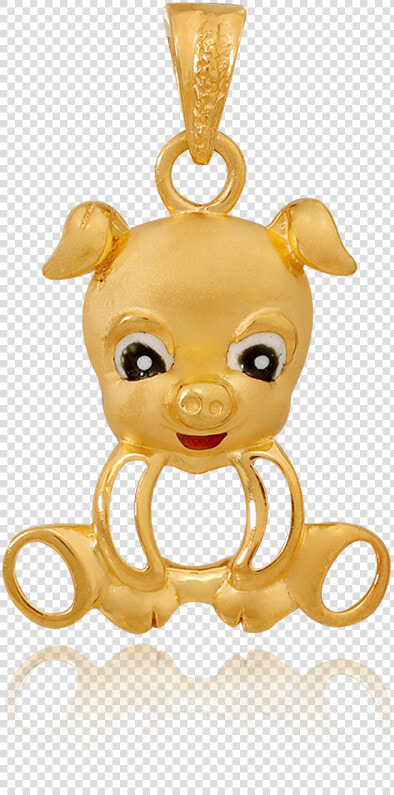 Cute Piggy Gold Pendant   Pendant  HD Png DownloadTransparent PNG