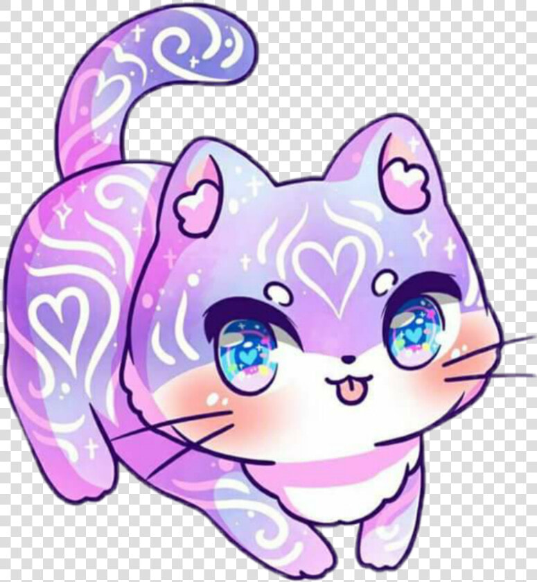  kawaii  purplecat  sailormoon   M Jenni Illustrations Cat  HD Png DownloadTransparent PNG