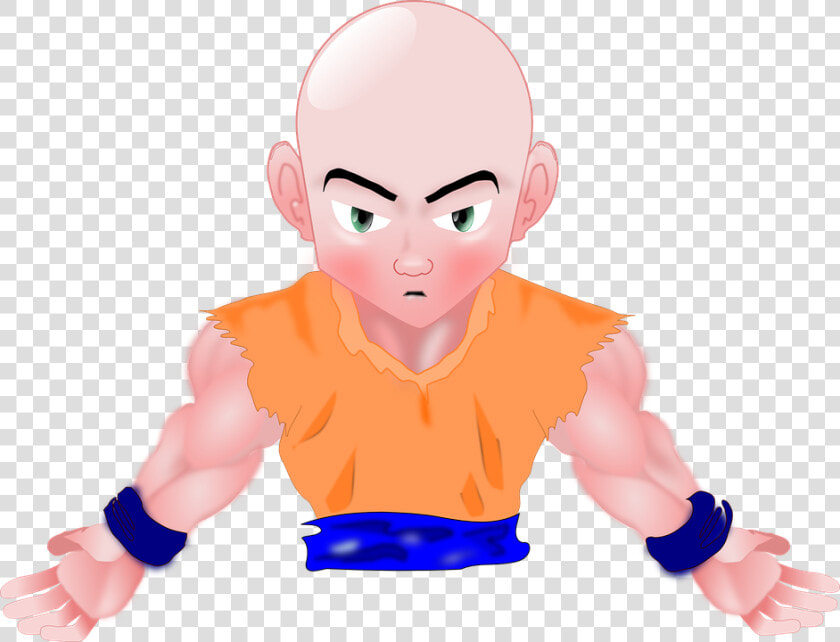 Muscle Man Cartoon Character 10  Buy Clip Art   Bald Cartoon Characters Orange  HD Png DownloadTransparent PNG