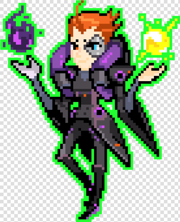 Overwatch Moira Pixel Spray  HD Png DownloadTransparent PNG