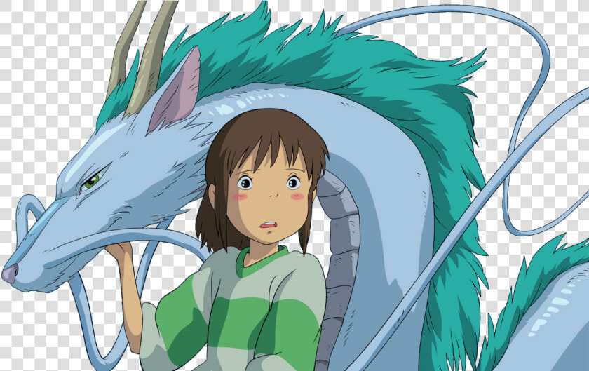 Spirtited Away Haku Chihiro Studio Ghibli Ghibli Transparent   Chihiro Spirited Away Png  Png DownloadTransparent PNG