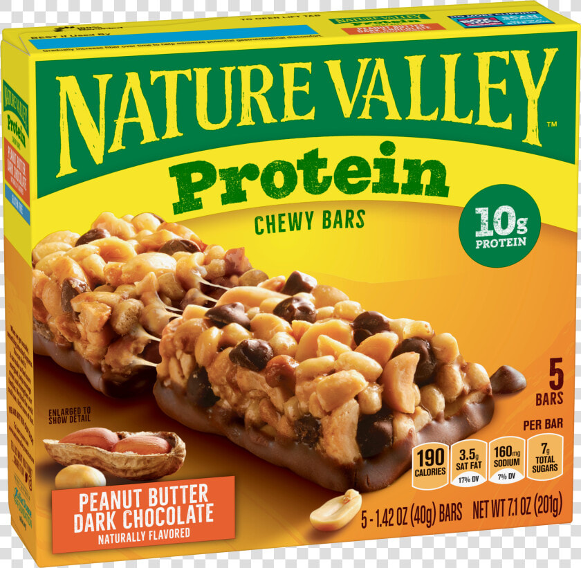 Peanut Butter Dark Chocolate   Nature Valley Granola Nutrition  HD Png DownloadTransparent PNG