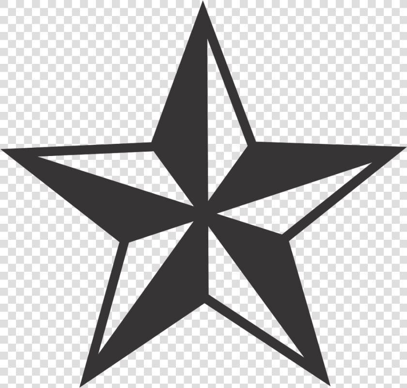 Transparent Star Tattoo Clipart   Nautical Star Vector  HD Png DownloadTransparent PNG