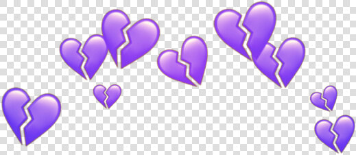  brokenheart  broken  heart  purple  headcrown  crown   Broken Heart Crown Png  Transparent PngTransparent PNG