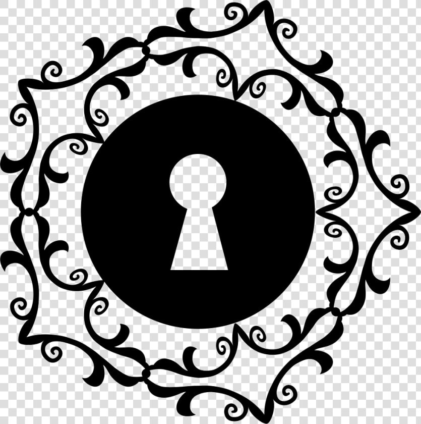 Keyhole In A Floral Design Star Shape   Keyhole Design  HD Png DownloadTransparent PNG