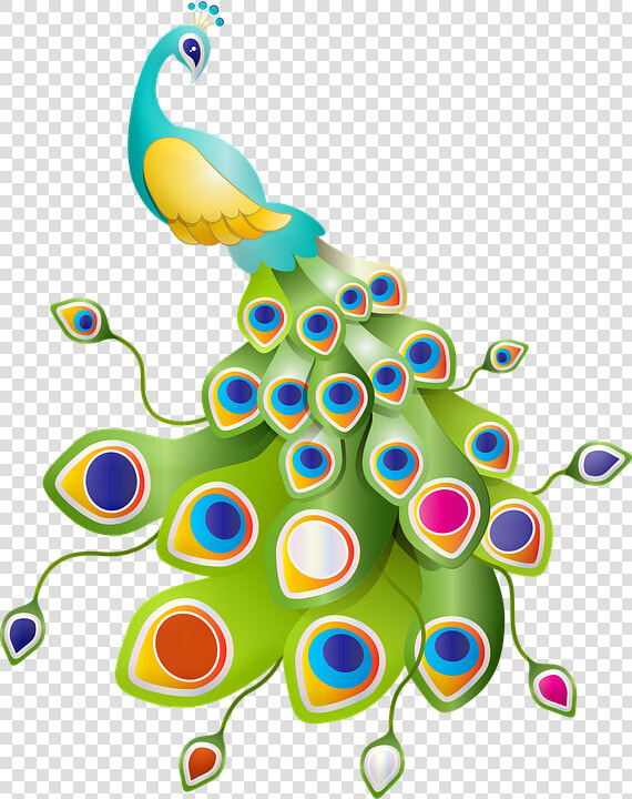 Peacock  Colorful  Feathers  Bird  Plumage  Nature  HD Png DownloadTransparent PNG