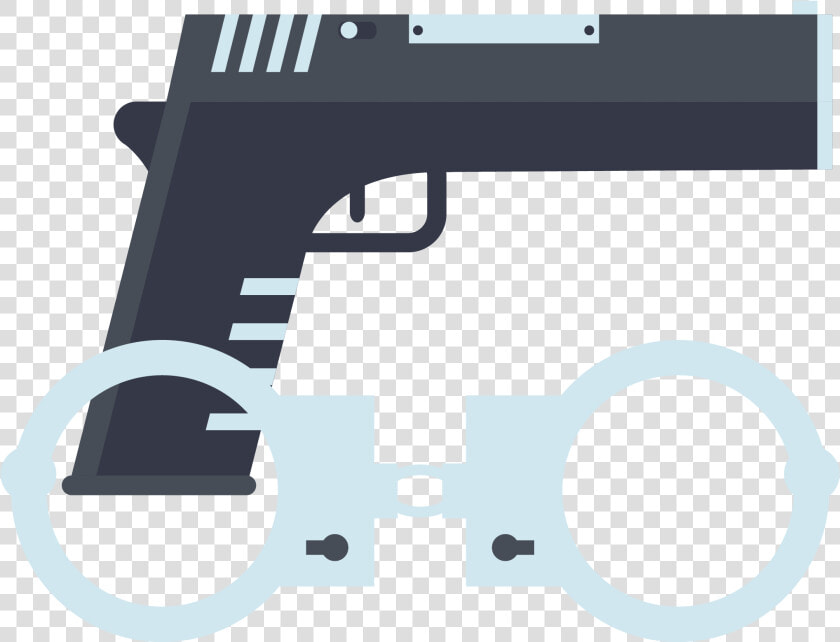 Pistol Handcuffs Handgun   Firearm  HD Png DownloadTransparent PNG