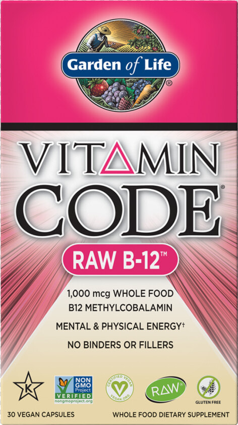 Vitamin Code Raw B 12 1 000 Mcg   Garden Of Life B 12  HD Png DownloadTransparent PNG