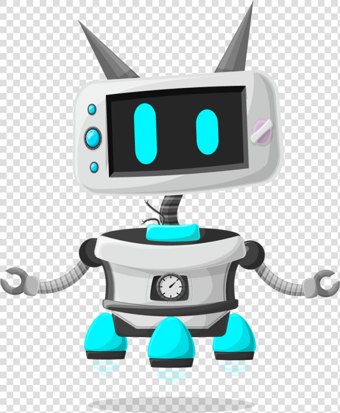 Vector Robot Character Set With 6 Robots   Transparent Background Robot Clipart  HD Png DownloadTransparent PNG