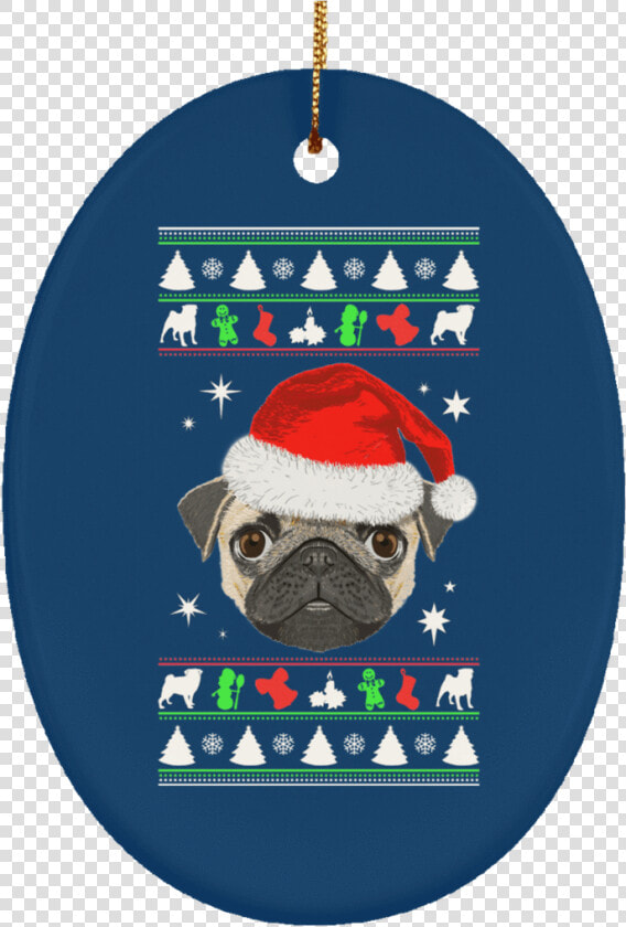 Pug Face Christmas Ornaments   Christmas Day  HD Png DownloadTransparent PNG