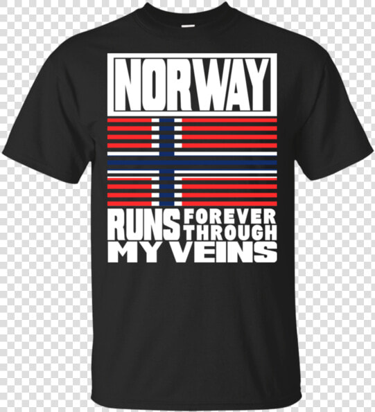 Norway Puerto Rico Runs My Veins Retro Flag T shirt   Active Shirt  HD Png DownloadTransparent PNG