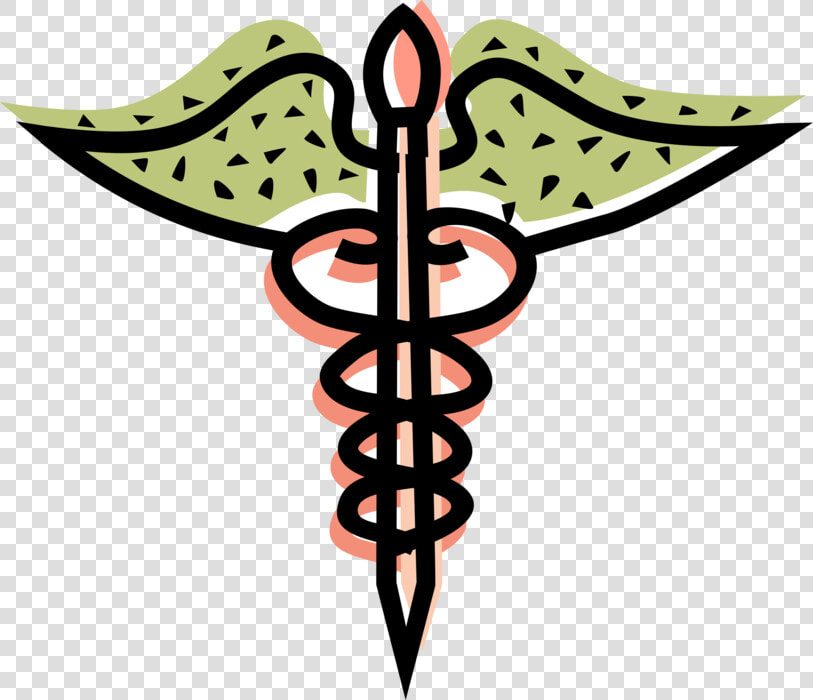 Vector Illustration Of Caduceus Staff Entwined By Two   Clip Arts About Vaccine  HD Png DownloadTransparent PNG