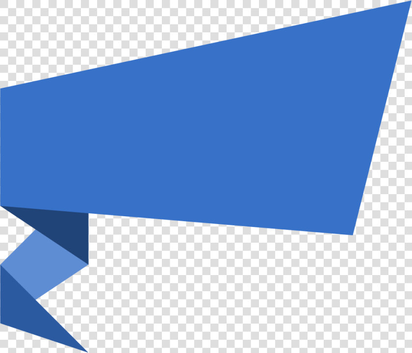 Transparent Banner Vector Png   Blue Origami Banner Png  Png DownloadTransparent PNG