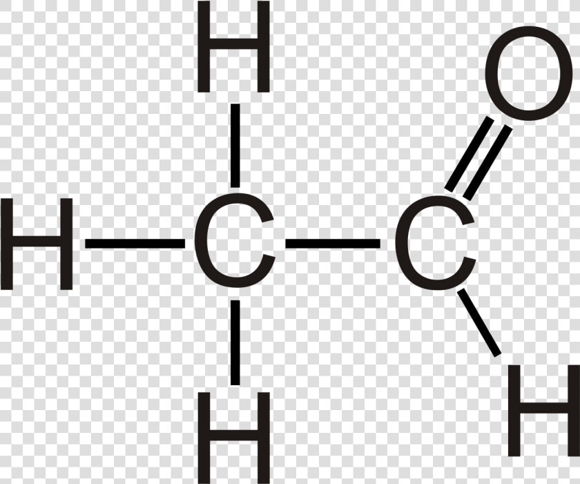 Acetaldehyde Chemistry Structural Formula Structure   Acetaldehyde Structural Formula  HD Png DownloadTransparent PNG