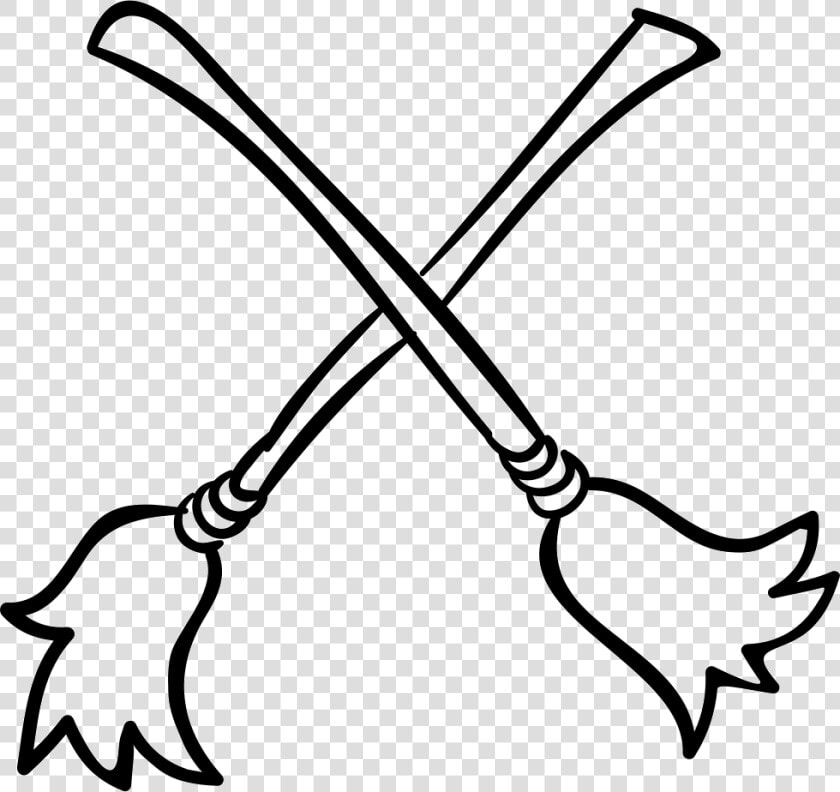 X Of Crossed Broomsticks   Crossed Broomsticks  HD Png DownloadTransparent PNG