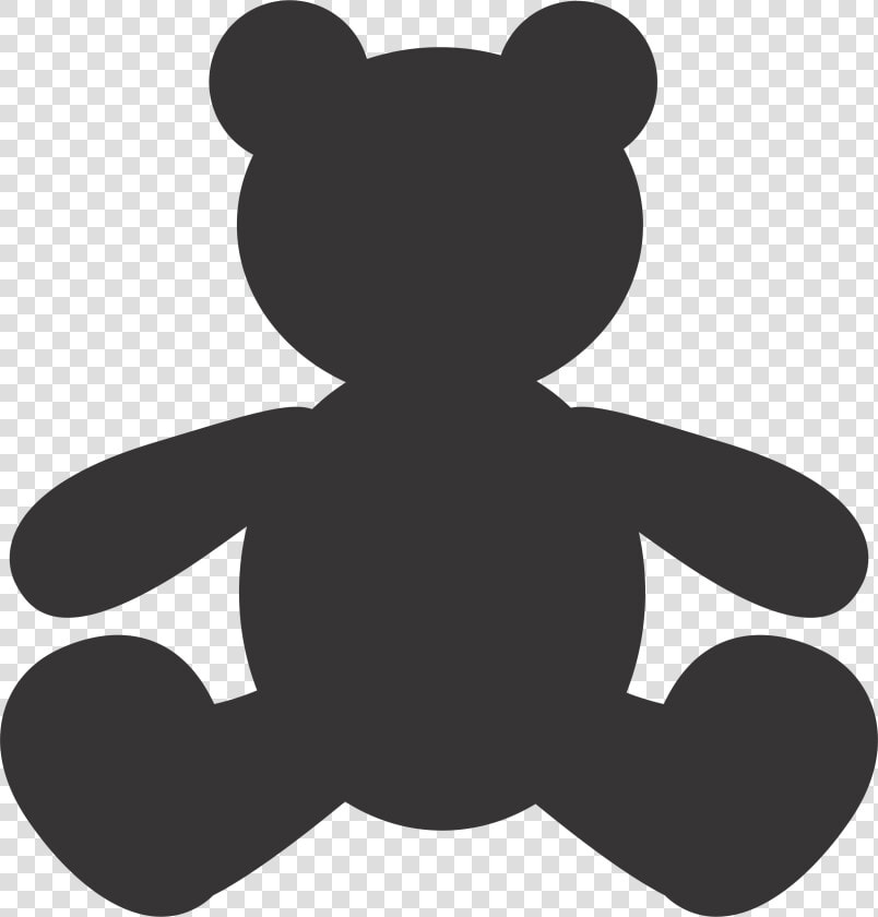 Teddy Bear Silhouette Vector   Ursinho Png Silhueta  Transparent PngTransparent PNG