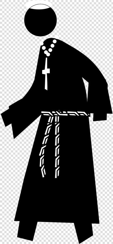 Silhouette Of A Priest  HD Png DownloadTransparent PNG