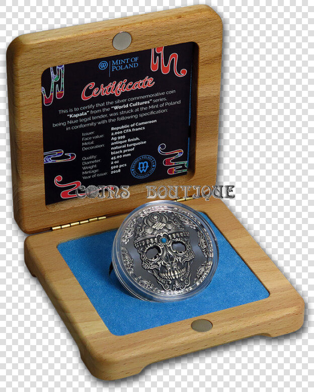 Silver Coin Kapala World Culture 2 Oz Silver Coin Antiqued   Coin  HD Png DownloadTransparent PNG