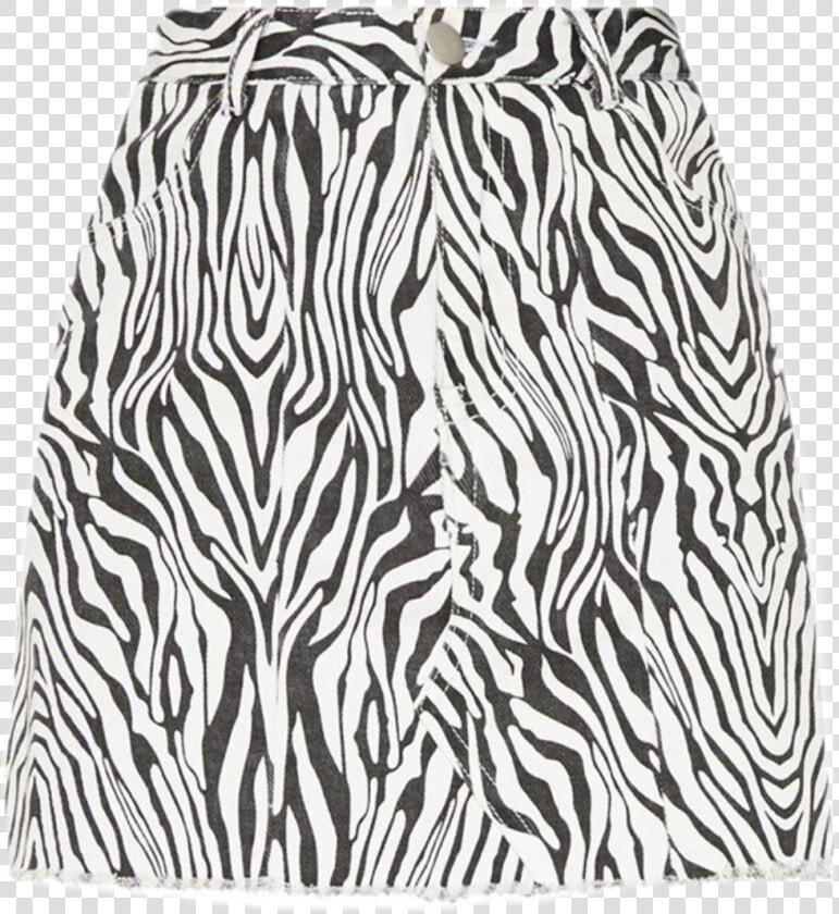  zebra  skirt  zebraprint  blackandwhite  png   Zebra Denim Skirt  Transparent PngTransparent PNG