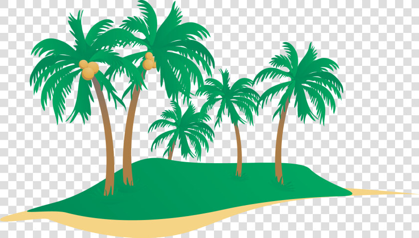 Beach Seaside Resort Clip Art   Coconut Tree Vector Png  Transparent PngTransparent PNG