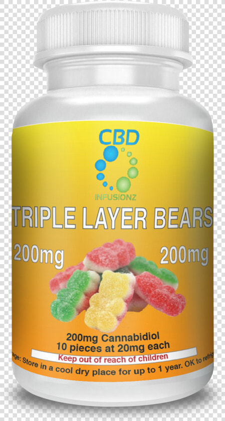 Triple Layer Bears Cbd Edibles   Cbd Infusionz Triple Layer Bears  HD Png DownloadTransparent PNG