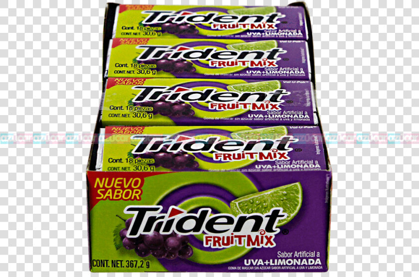 Adams Trident 18s Valupack Uva Limonada 12 12 Adams   Snack  HD Png DownloadTransparent PNG