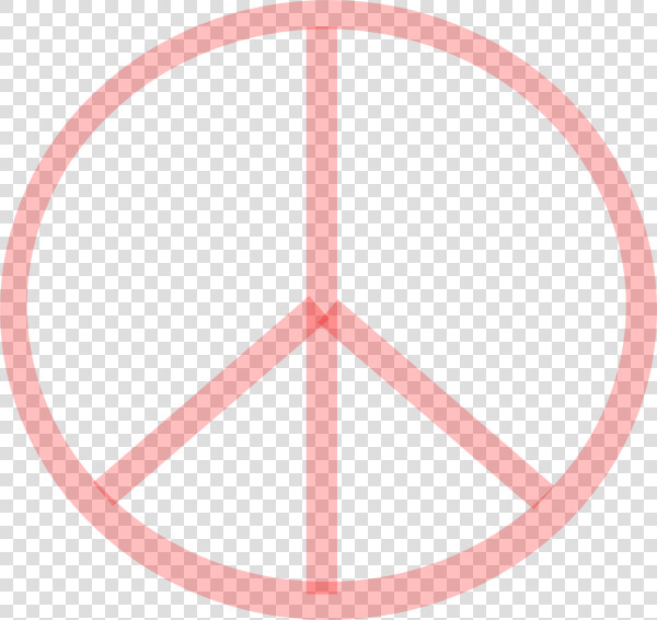 Red Transparent Peace Clip Art   Thin Peace Sign Outline  HD Png DownloadTransparent PNG