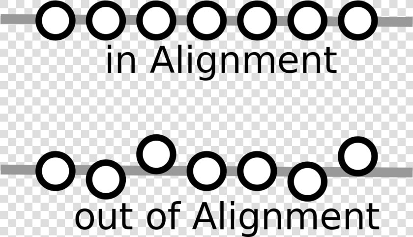 Circles Aligned And Circles Out Of Alignment   Alignment Digital Design Examples  HD Png DownloadTransparent PNG