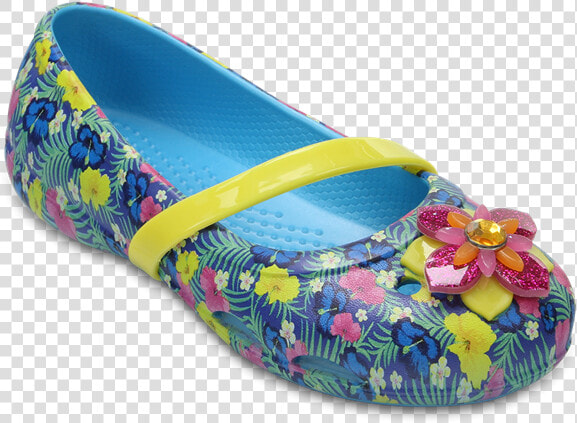 Iconic Crocs Comfort Sandals Floral Girl Gibits  HD Png DownloadTransparent PNG