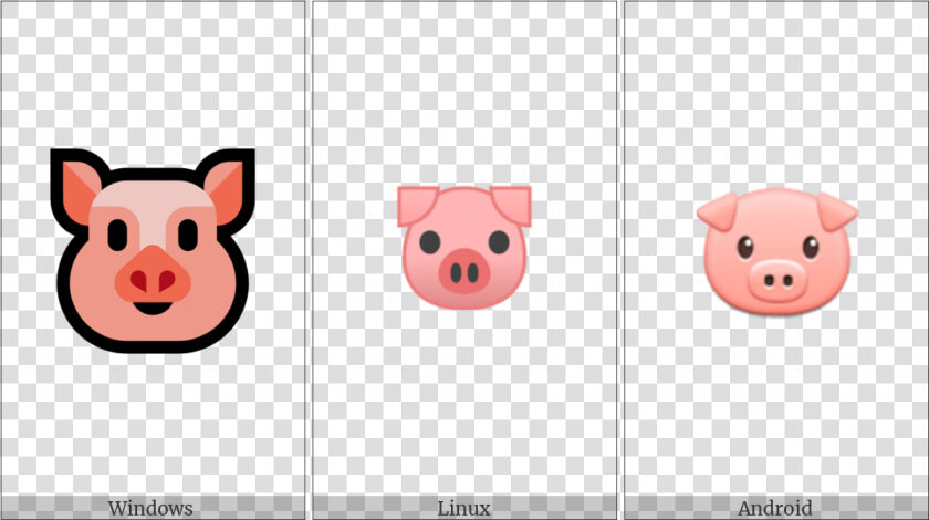 Pig Face On Various Operating Systems Clipart   Png   Cartoon  Transparent PngTransparent PNG