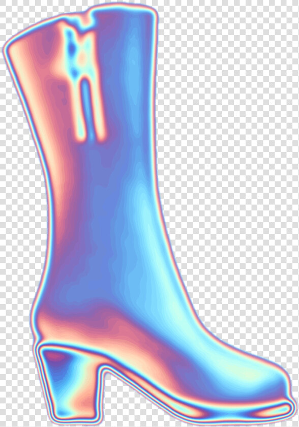  holo  holographic  emoji  aesthetic  boot  freetoedit   Rain Boot  HD Png DownloadTransparent PNG