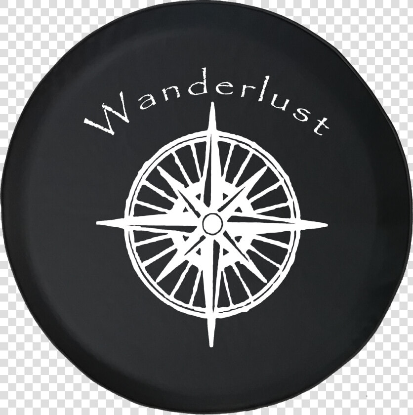 Wanderlust Nautical Star Compass Spare Tire Cover Fits   Gathering City From Above  HD Png DownloadTransparent PNG