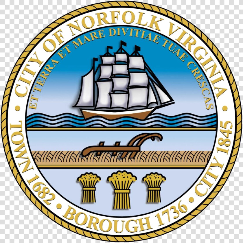 Seal Of Norfolk  Virginia   City Of Norfolk Seal  HD Png DownloadTransparent PNG