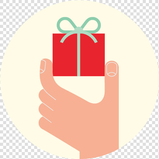 Hand Holding A Gift Aol Hero   Circle  HD Png DownloadTransparent PNG