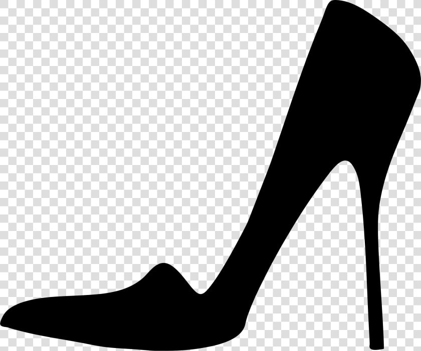 High heeled Shoe Clip Art   Black Heel Clip Art  HD Png DownloadTransparent PNG