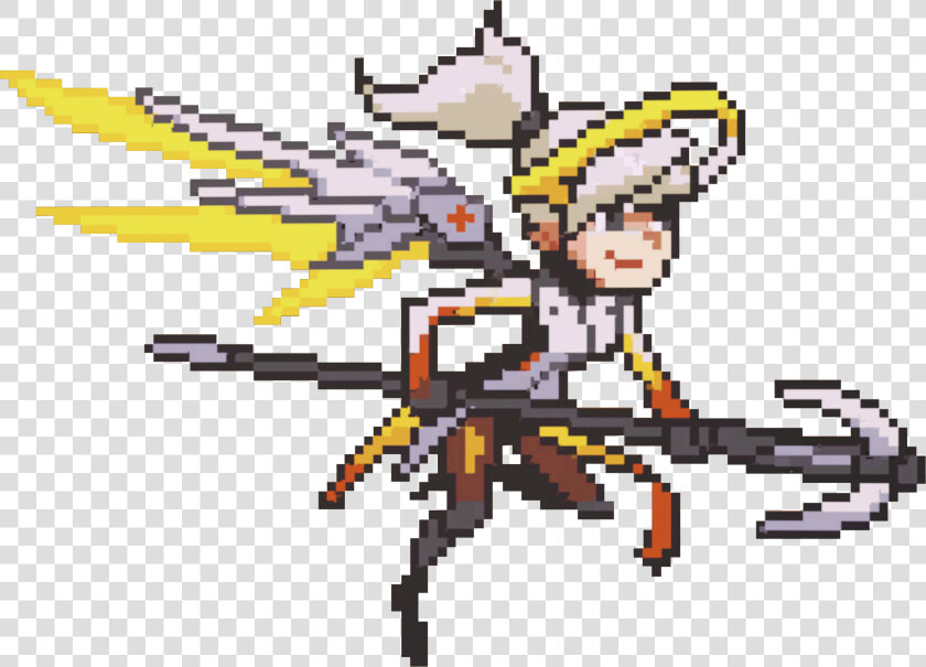 Spray Extraction Project Click   Overwatch Mercy Pixel Spray  HD Png DownloadTransparent PNG